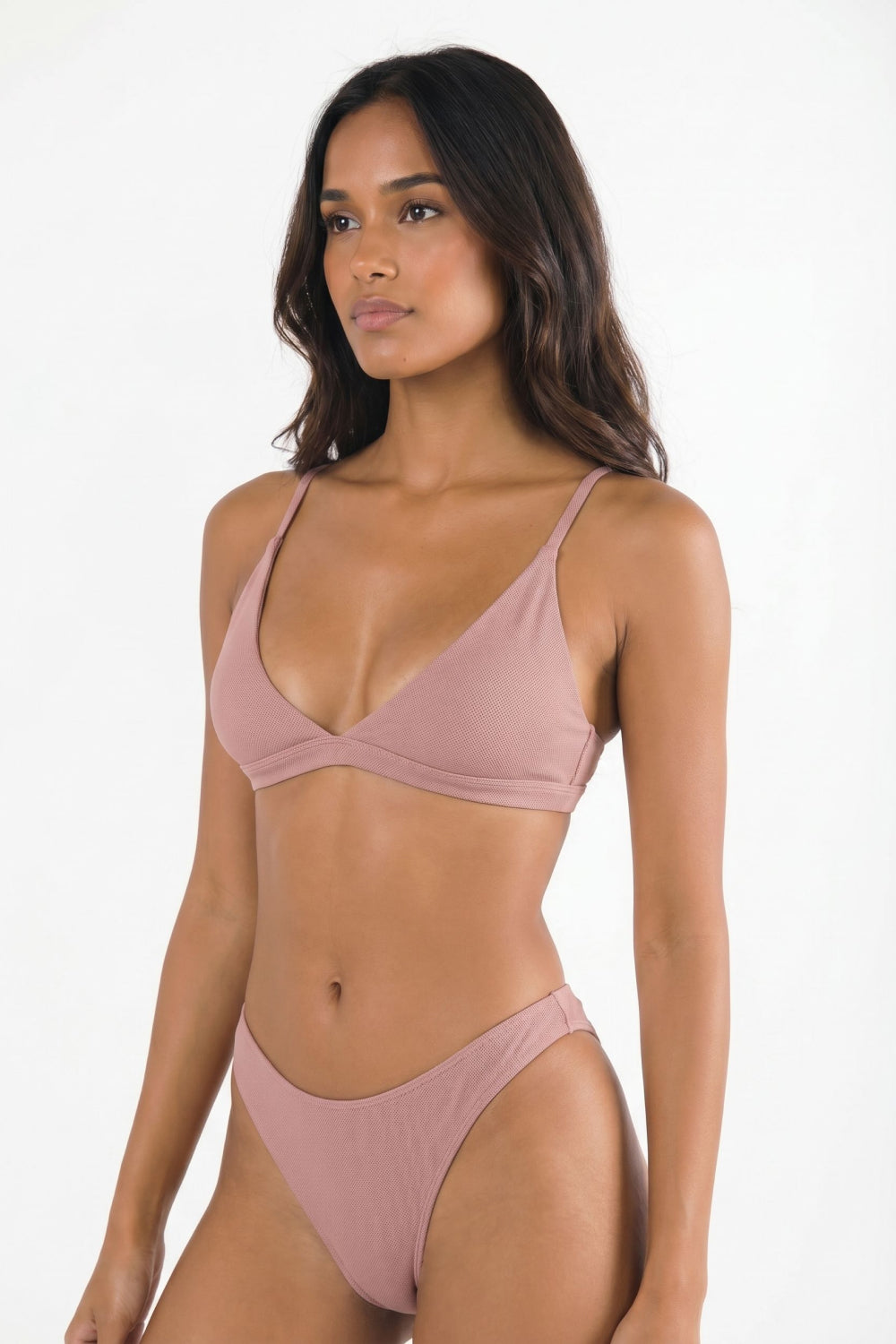 The Bell Pep | Red Chambray Boob Hammock™ Triangle Bralette - Shinesty