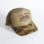The Let It Grow | Camo Full Bush Bush Club Trucker Hat - Shinesty
