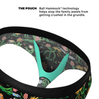 The Garden of Breedin | Flower Print Ball Hammock® Pouch Underwear Briefs - Shinesty