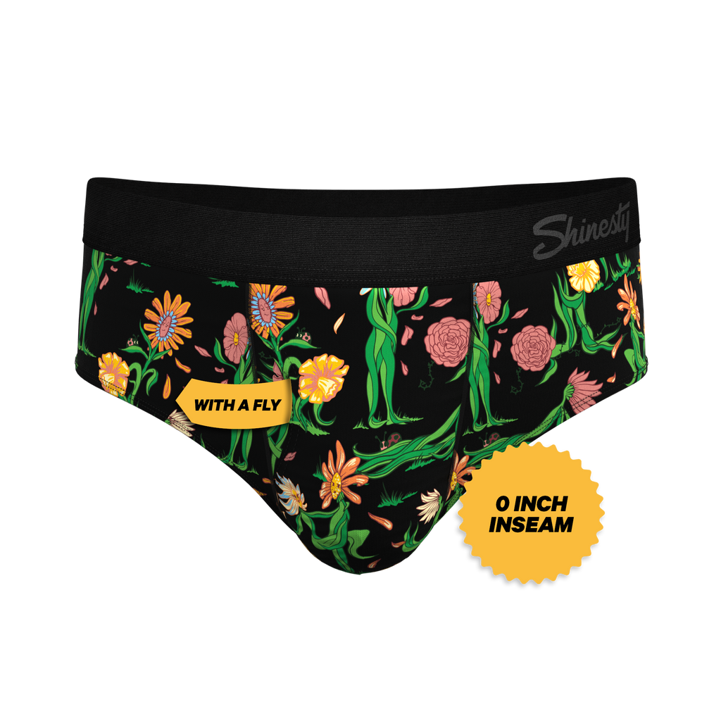 The Garden of Breedin | Flower Print Ball Hammock® Pouch Underwear Briefs - Shinesty