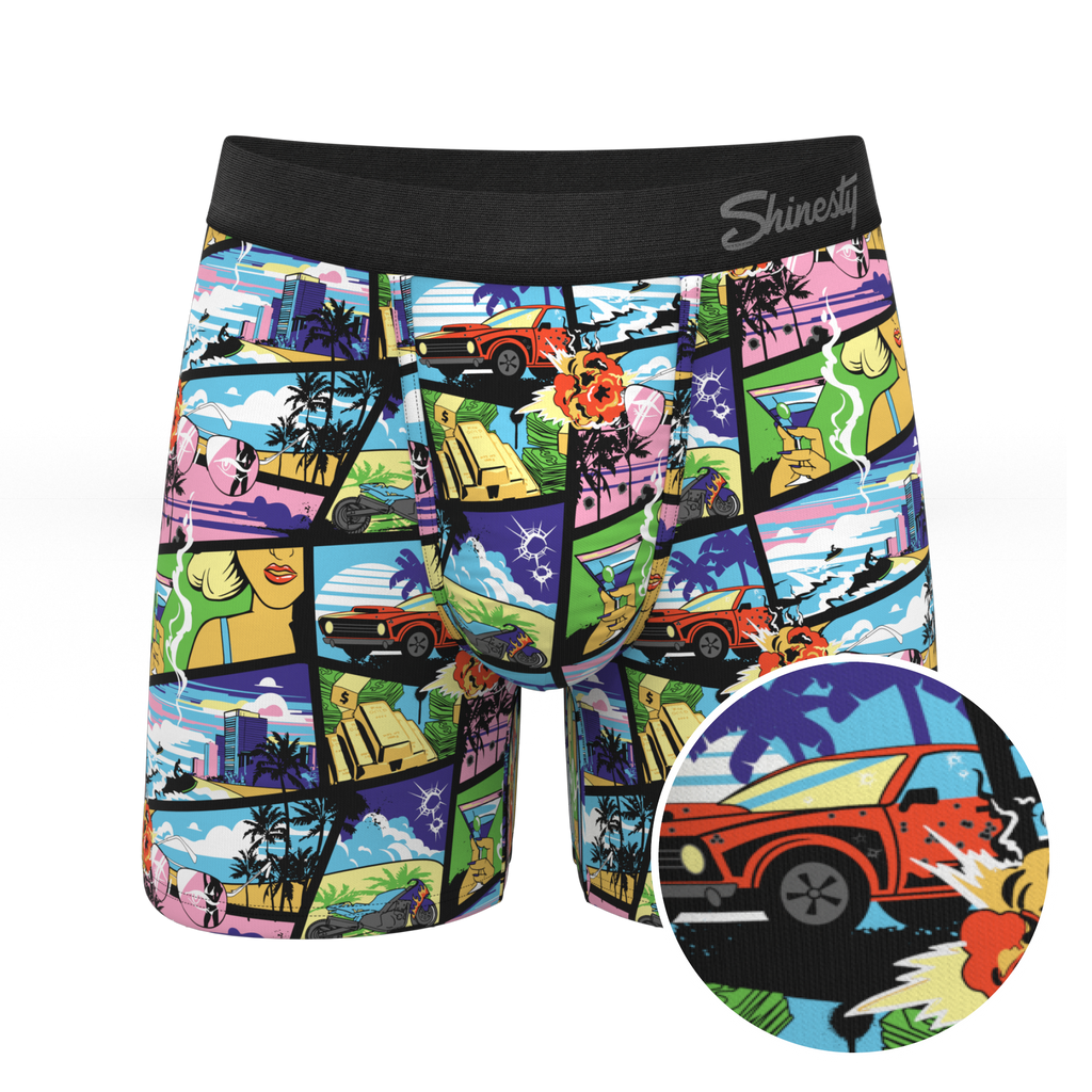 The Gas Pedal | Pop Art Ball Hammock® Pouch Underwear - Shinesty