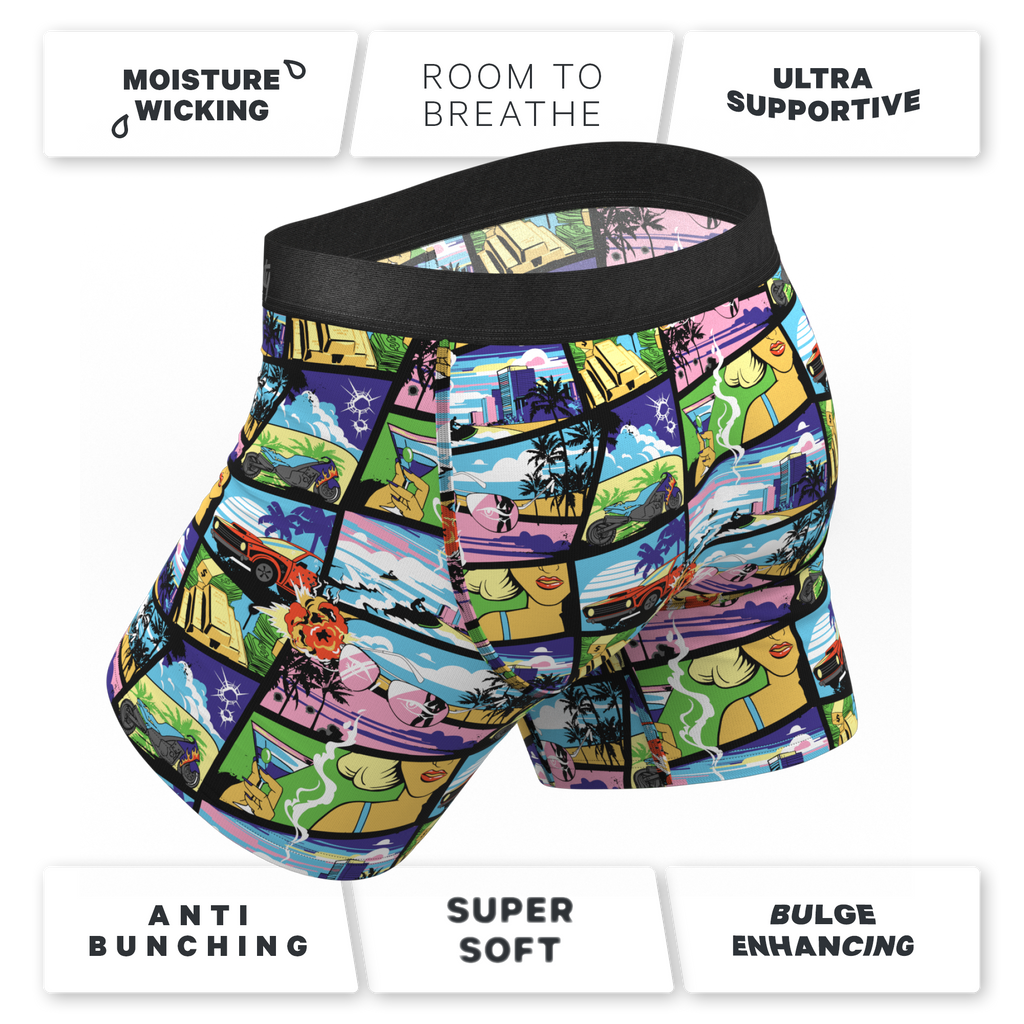 The Gas Pedal | Pop Art Ball Hammock® Pouch Underwear - Shinesty