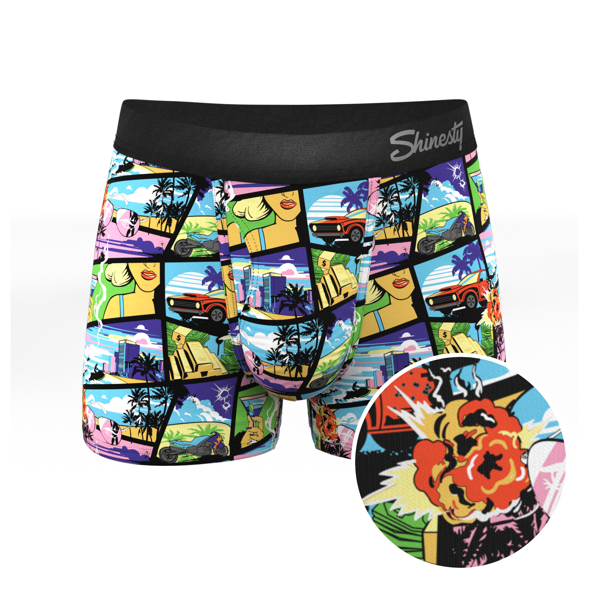 The Gas Pedal | Pop Art Ball Hammock® Pouch Trunks Underwear - Shinesty