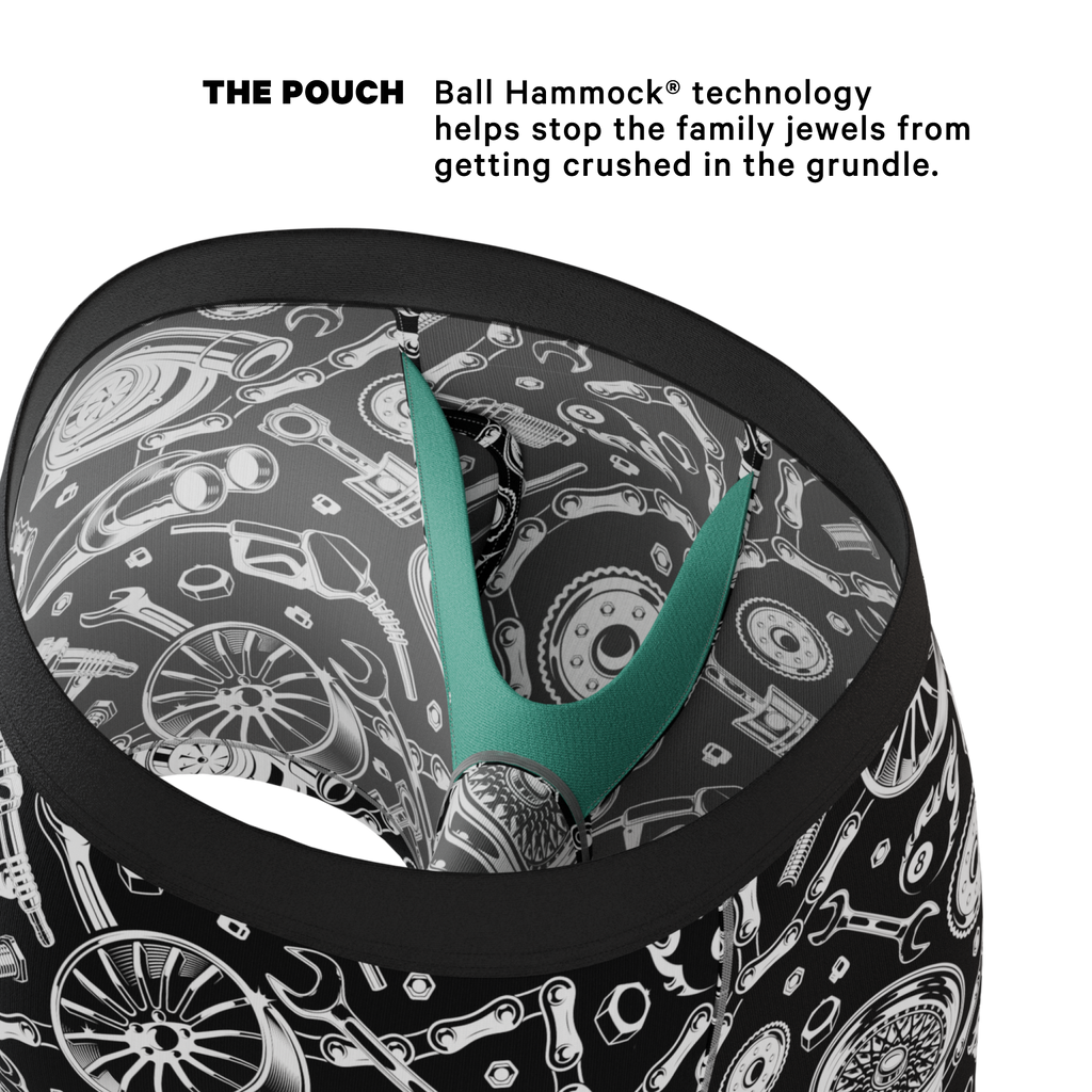 The Gear Head | Stick Shift Ball Hammock® Pouch Underwear With Fly - Shinesty