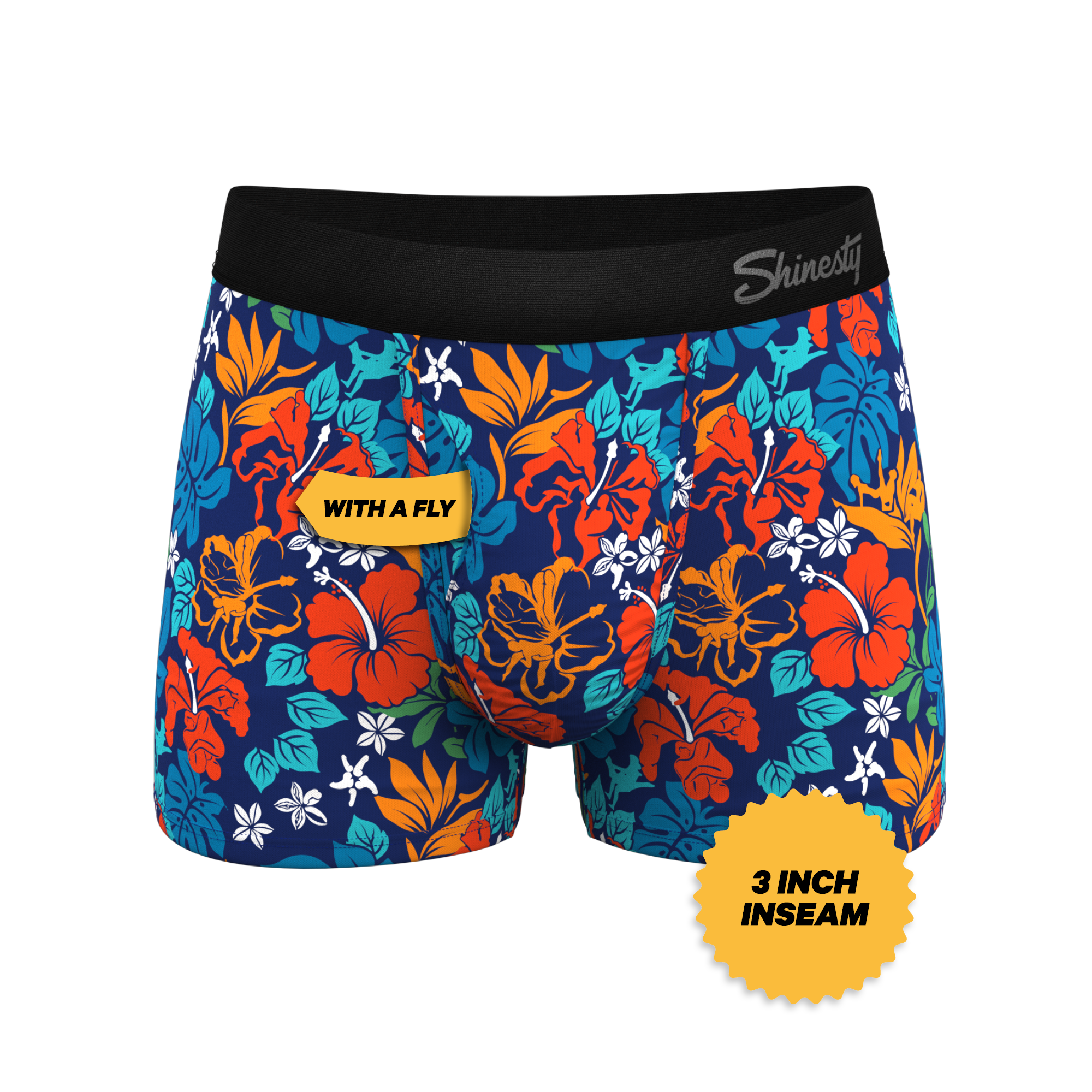 The Get Lei'd | Naughty Tropical Ball Hammock® Pouch Trunks Underwear - Shinesty