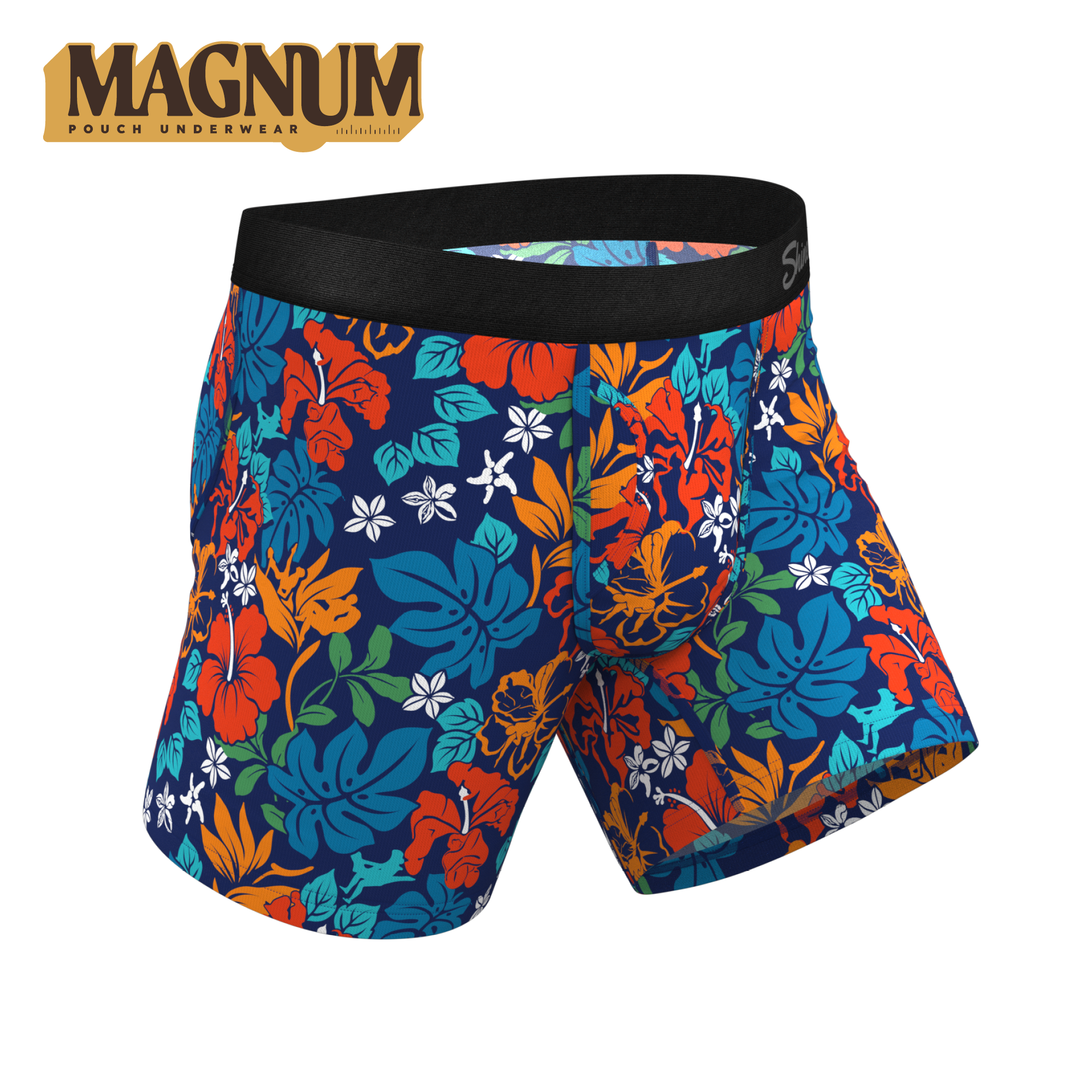 The Get Lei'd | Naughty Tropical Ball Hammock® Magnum Big Pouch Underwear - Shinesty