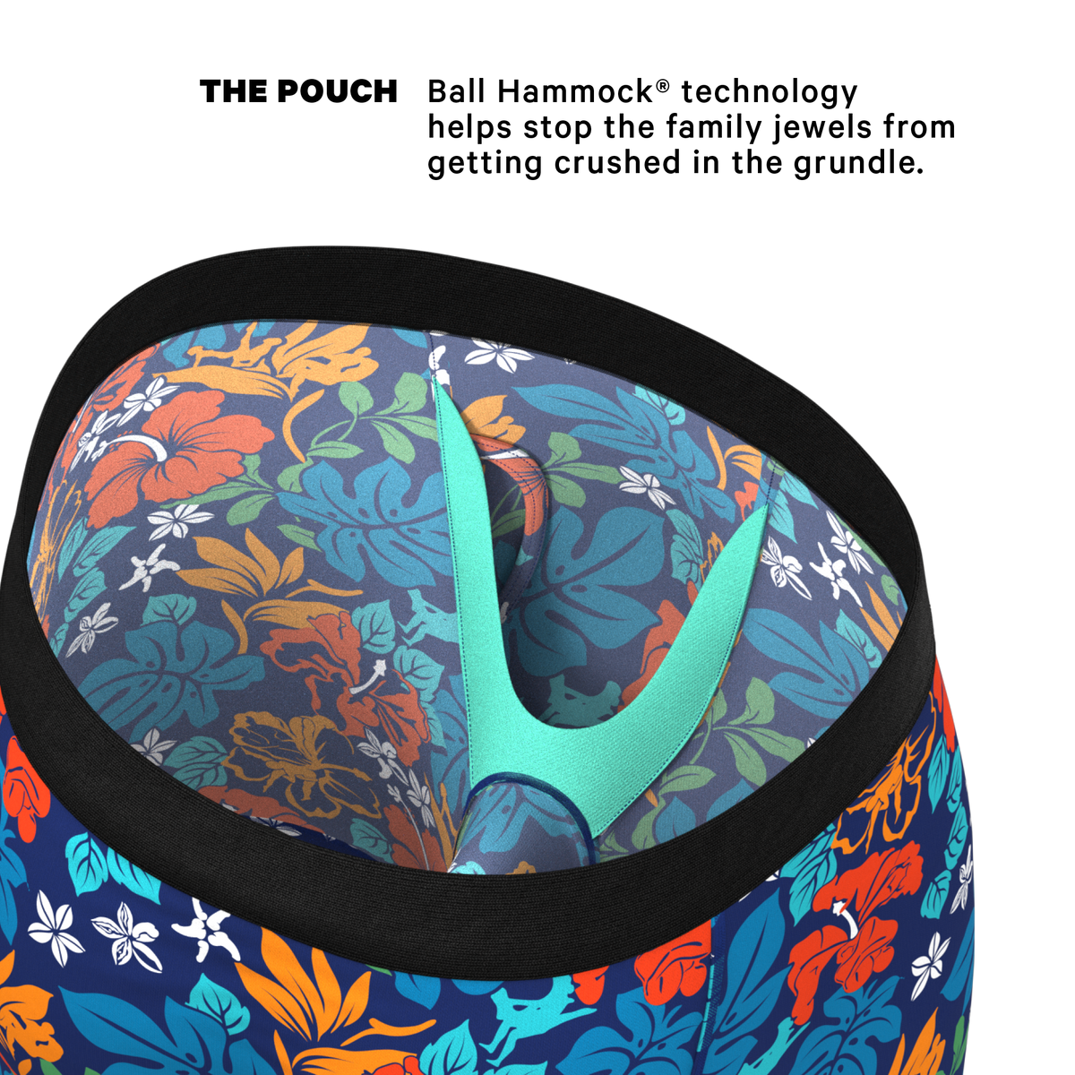 The Get Lei'd | Naughty Tropical Ball Hammock® Boxer - Long Leg - Shinesty