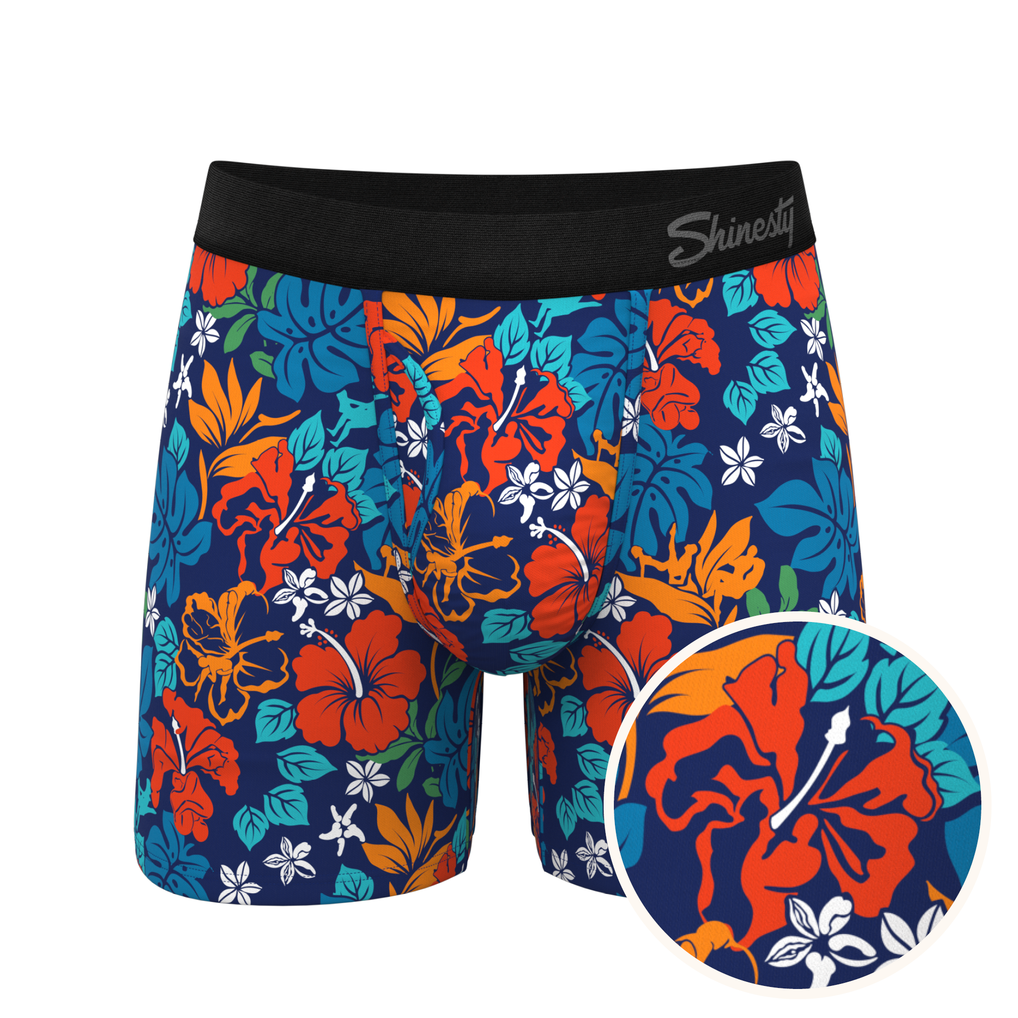 The Get Lei'd | Naughty Tropical Ball Hammock® Magnum Big Pouch Underwear - Shinesty