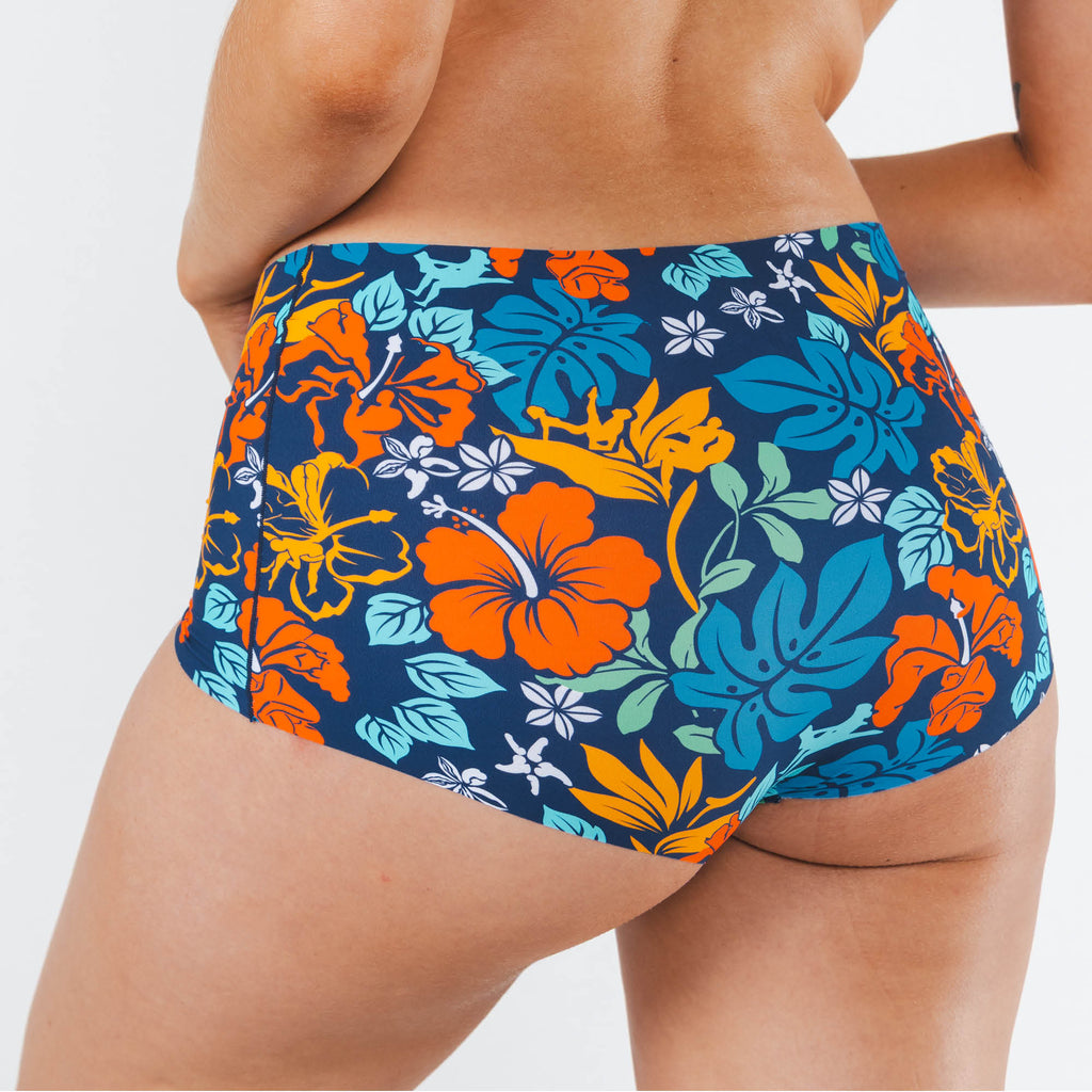 The Get Lei'd | Naughty Tropical Women’s Seamless Boyshort - Shinesty