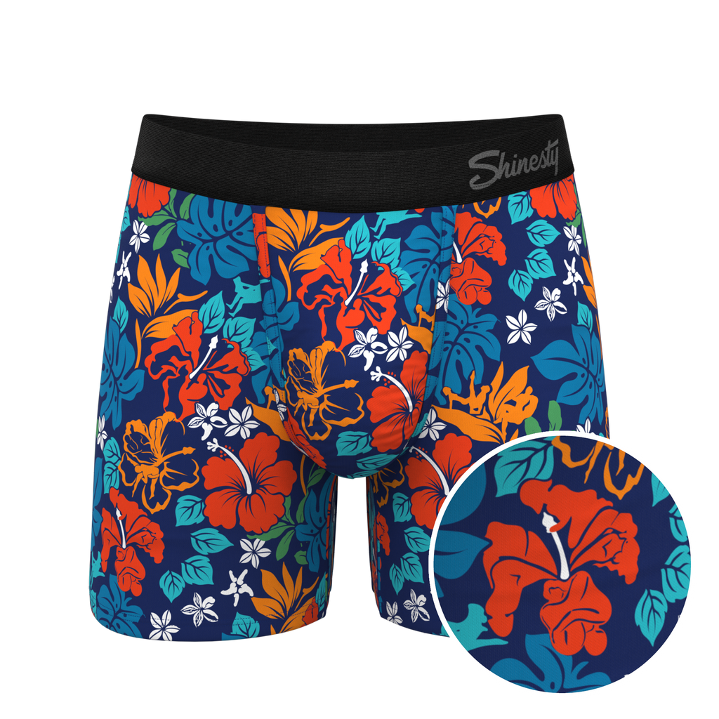 The Get Lei'd | Naughty Tropical Ball Hammock® Pouch Underwear - Shinesty