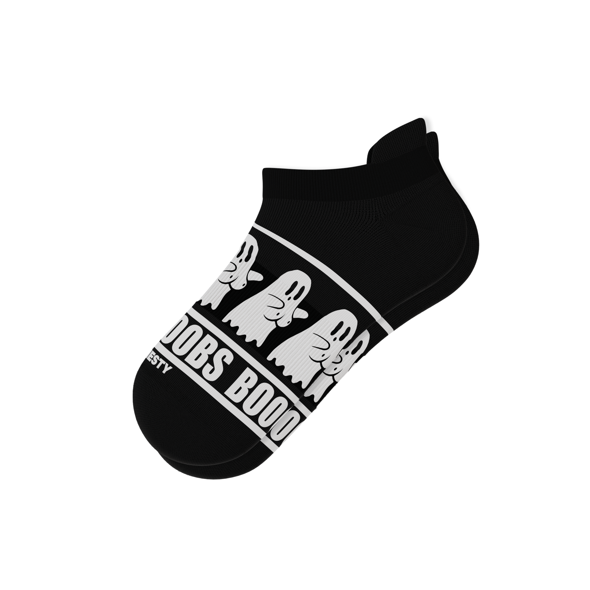 The Ghoul Next Door | Busty Ghost Heel Hammock™ Ankle Socks - Shinesty