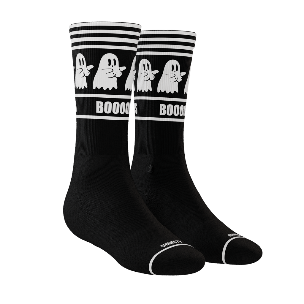 The Ghoul Next Door | Busty Ghost Heel Hammock™ Crew Socks - Shinesty