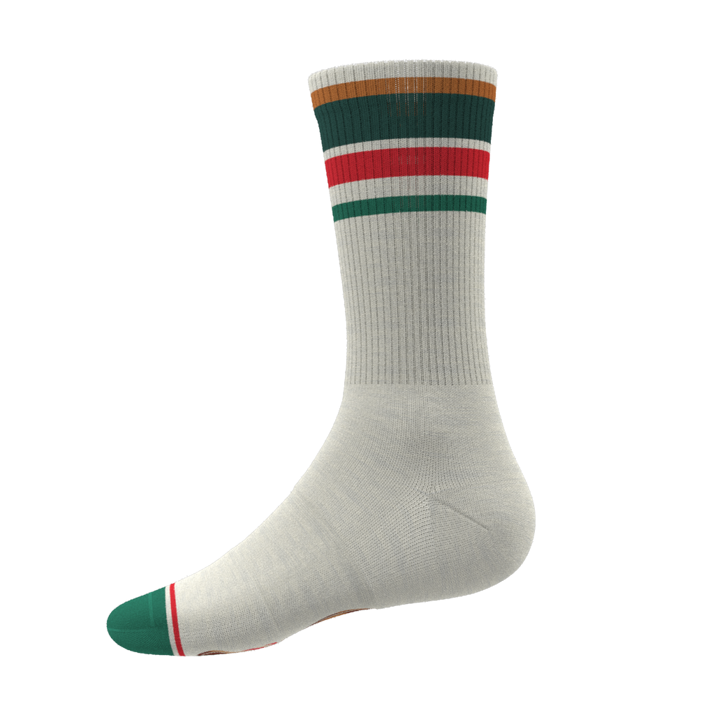 The Ginger Rail | Gingerbread Heel Hammock™ Crew Socks - Shinesty