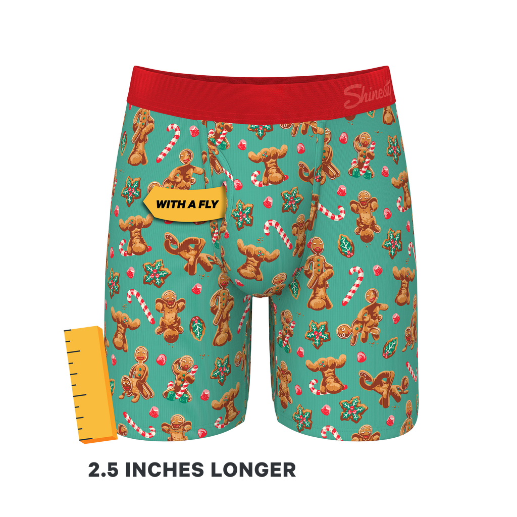 The Ginger Rail | Gingerbread Ball Hammock® Boxer - Long Leg - Shinesty
