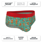 The Ginger Rail | Gingerbread Ball Hammock® Pouch Underwear Briefs - Shinesty