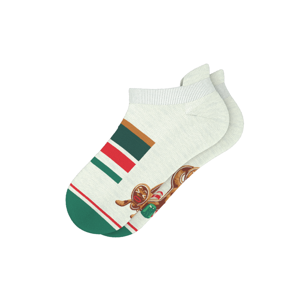 The Ginger Rail | Gingerbread Heel Hammock™ Ankle Socks - Shinesty