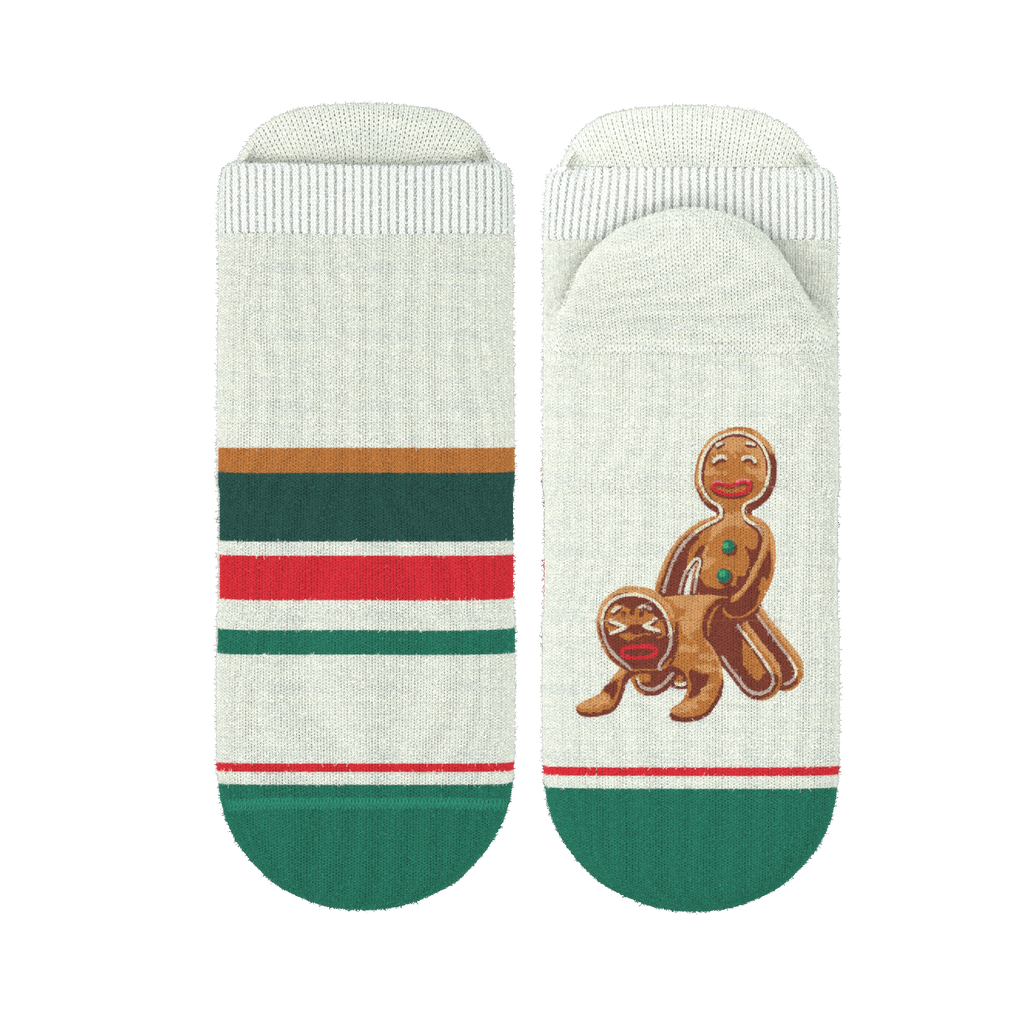 The Ginger Rail | Gingerbread Heel Hammock™ Ankle Socks - Shinesty