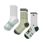The Golfer Three | Heel Hammock™ Crew Socks 3 Pack - Shinesty