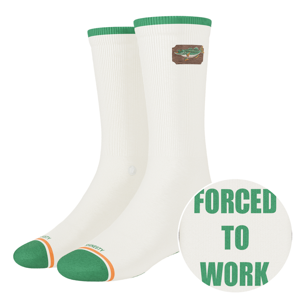 The Gone Fishing | Fishing Heel Hammock™ Crew Socks - Shinesty