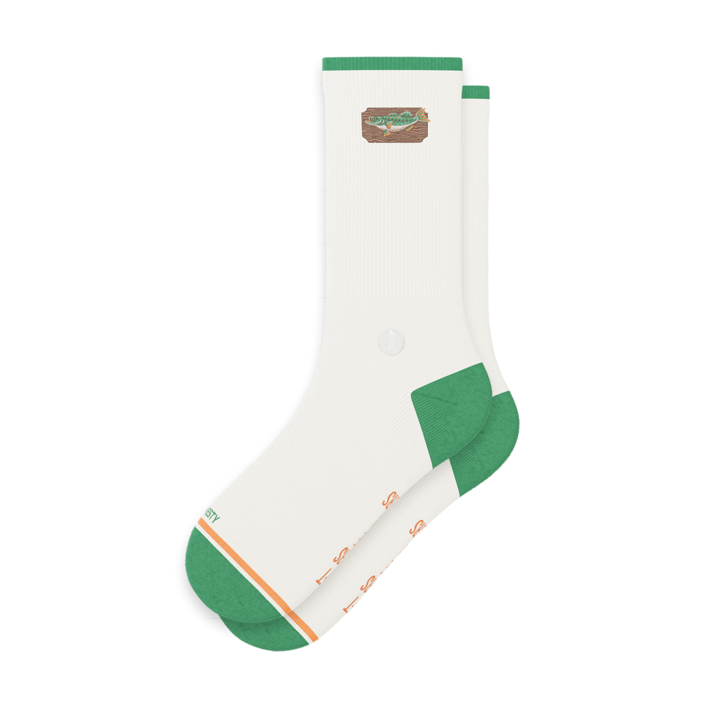 The Gone Fishing | Fishing Heel Hammock™ Crew Socks - Shinesty