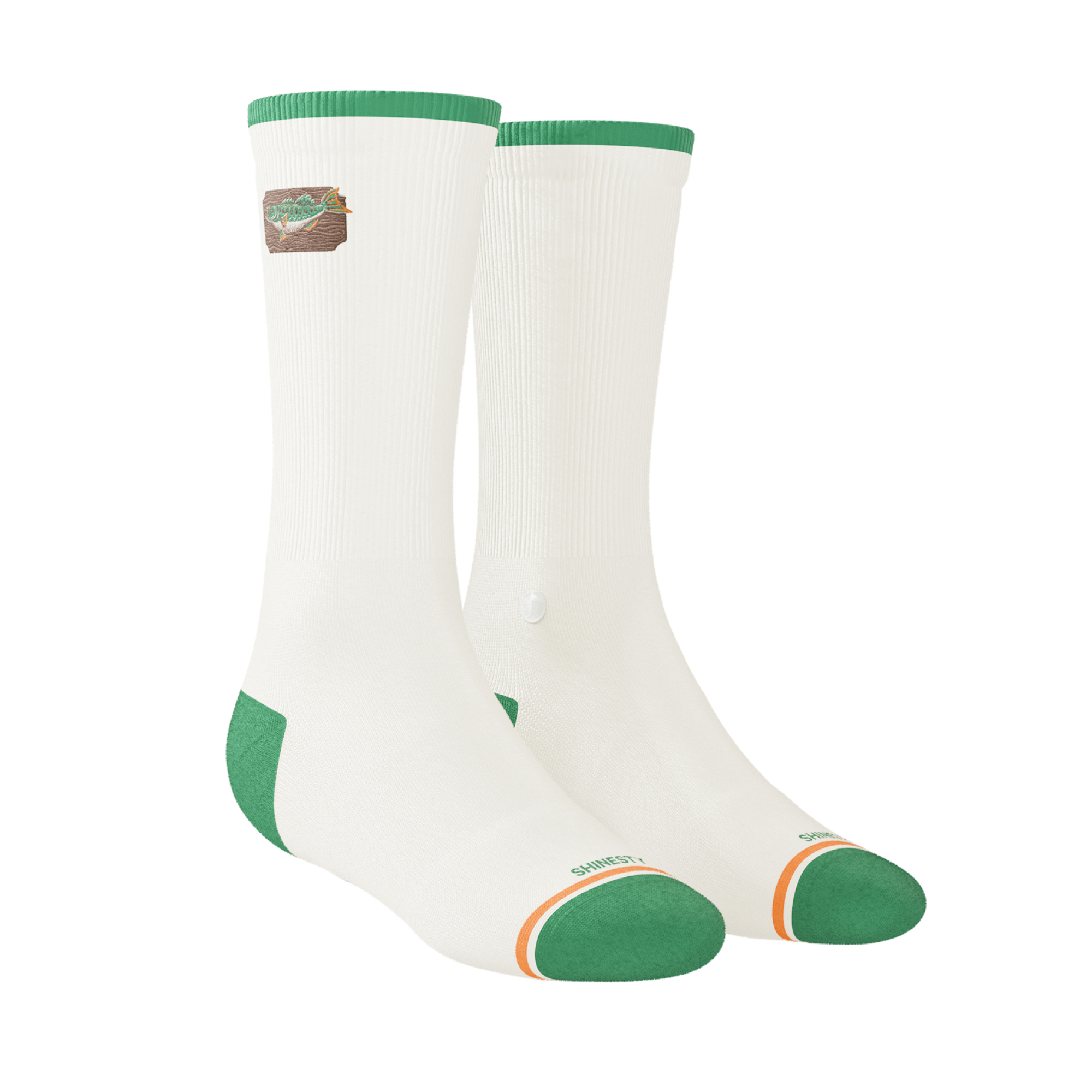 The Gone Fishing | Fishing Heel Hammock™ Crew Socks - Shinesty