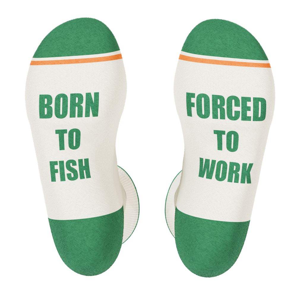 The Gone Fishing | Fishing Heel Hammock™ Crew Socks - Shinesty