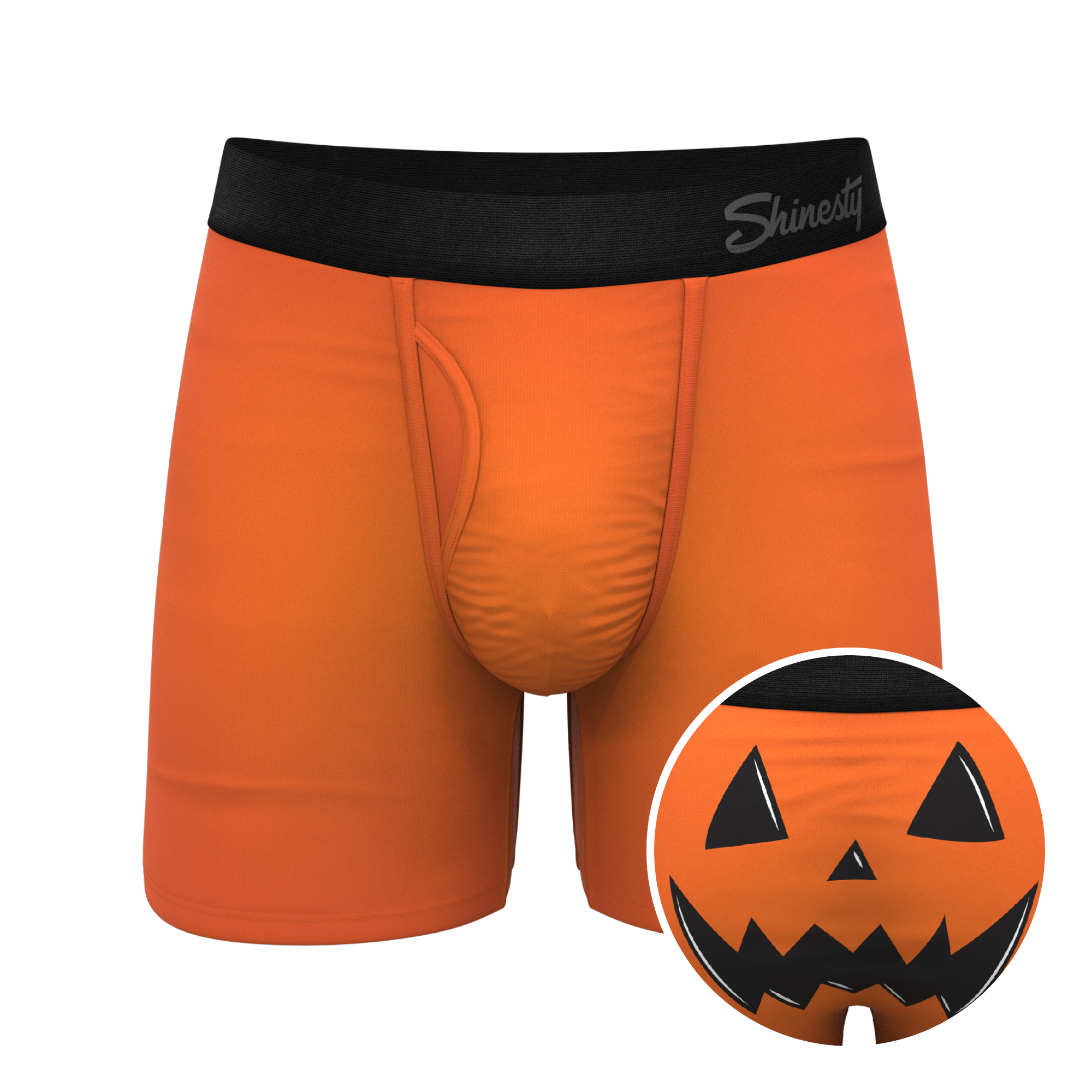 The Good Gourd | Jack O Lantern Ball Hammock® Pouch Underwear With Fly - Shinesty