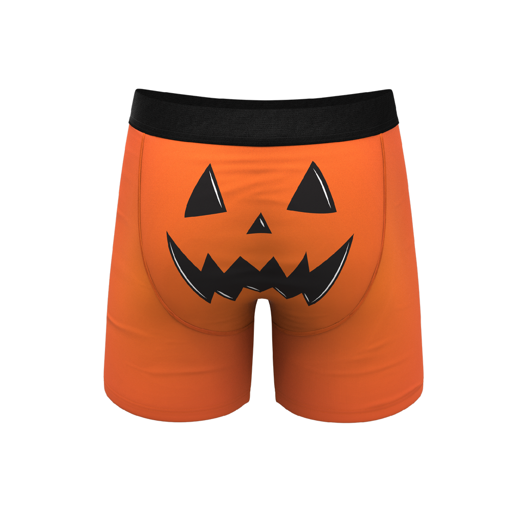 The Good Gourd | Jack O Lantern Ball Hammock® Pouch Underwear With Fly - Shinesty