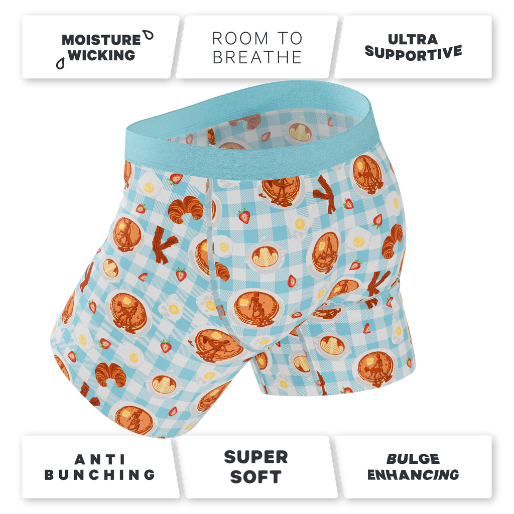 The Good Moaning | Naughty Breakfast Ball Hammock® Pouch Underwear With Fly - Shinesty