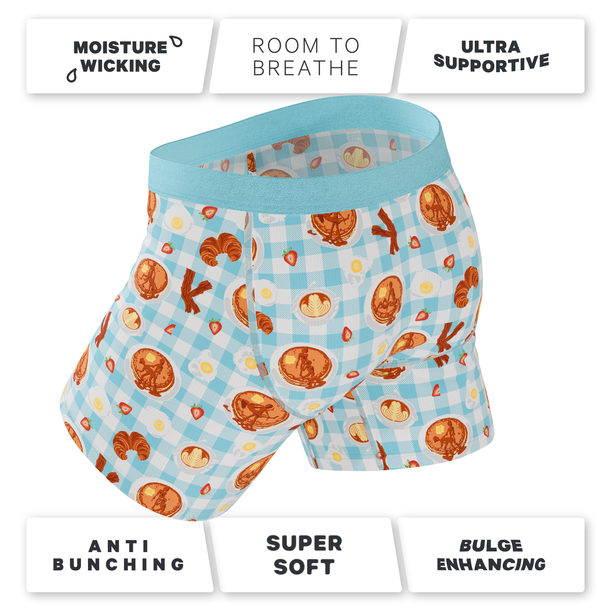 The Good Moaning | Naughty Breakfast Ball Hammock® Pouch Underwear With Fly - Shinesty