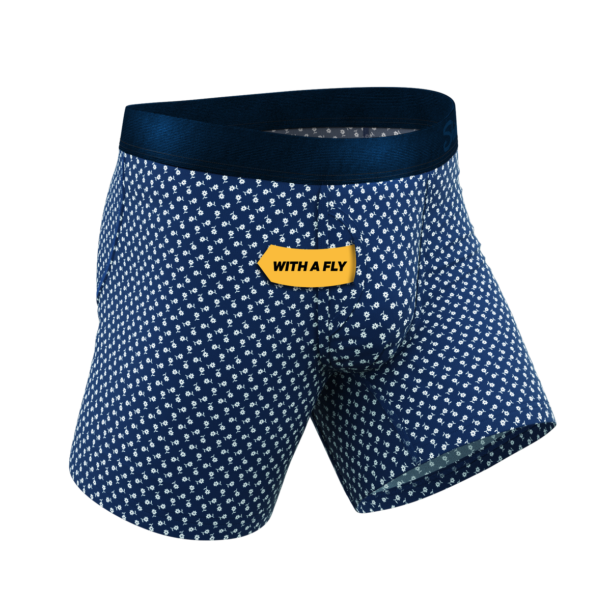 The Good Old Daisies | Flower Ball Hammock® Pouch Underwear With Fly - Shinesty