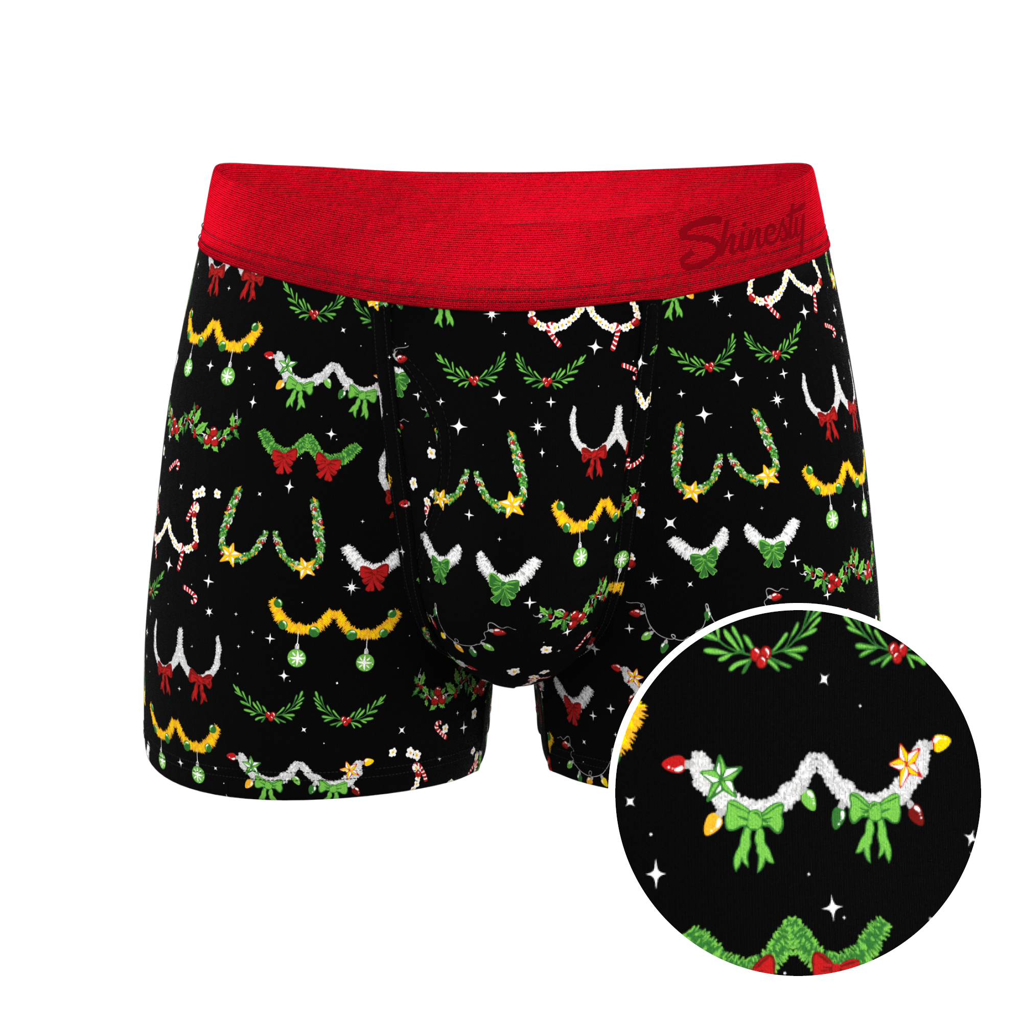 The Goodie Garland | Christmas Tinsel Busts Ball Hammock® Pouch Trunks Underwear - Shinesty