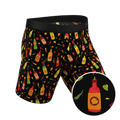 The Gotcha Sriracha | Hot Sauce Ball Hammock® Boxer - Long Leg - Shinesty