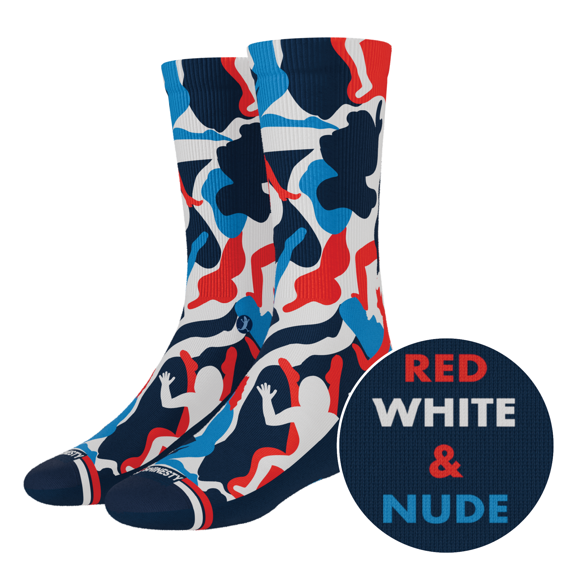 The Grand Finale | USA Camouflage Heel Hammock™ Crew Socks - Shinesty