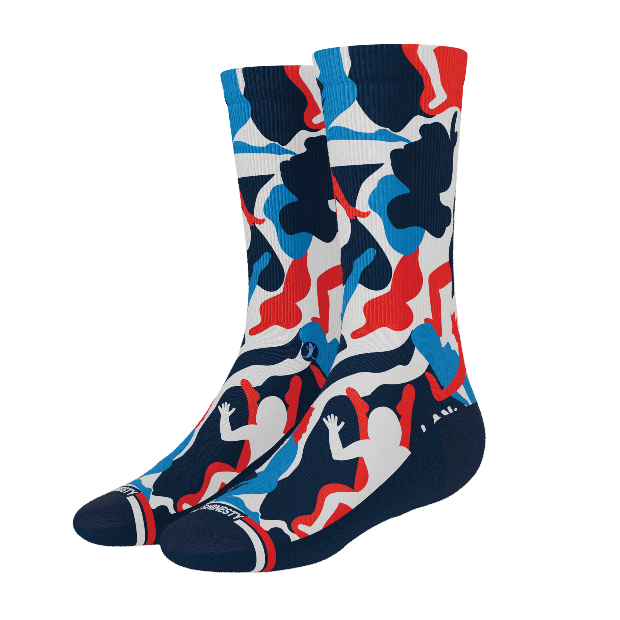 The Grand Finale | USA Camouflage Heel Hammock™ Crew Socks - Shinesty