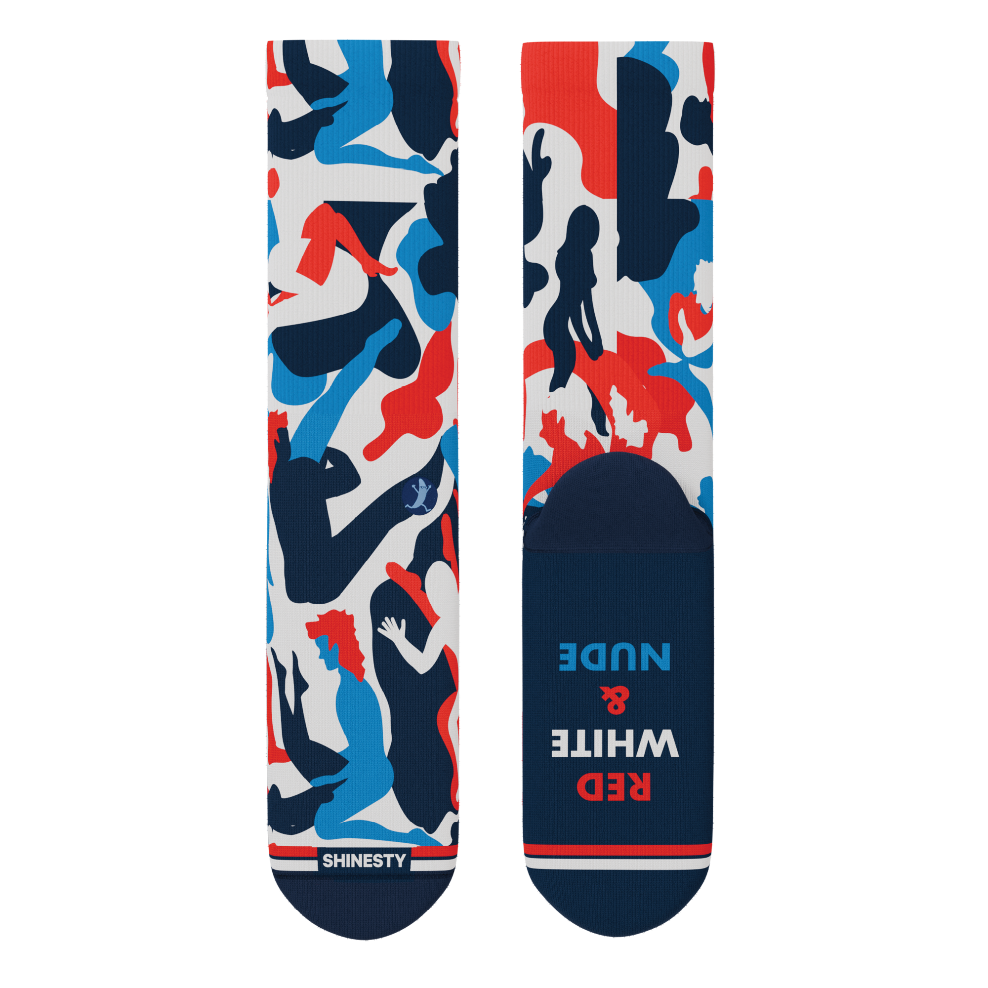 The Grand Finale | USA Camouflage Heel Hammock™ Crew Socks - Shinesty