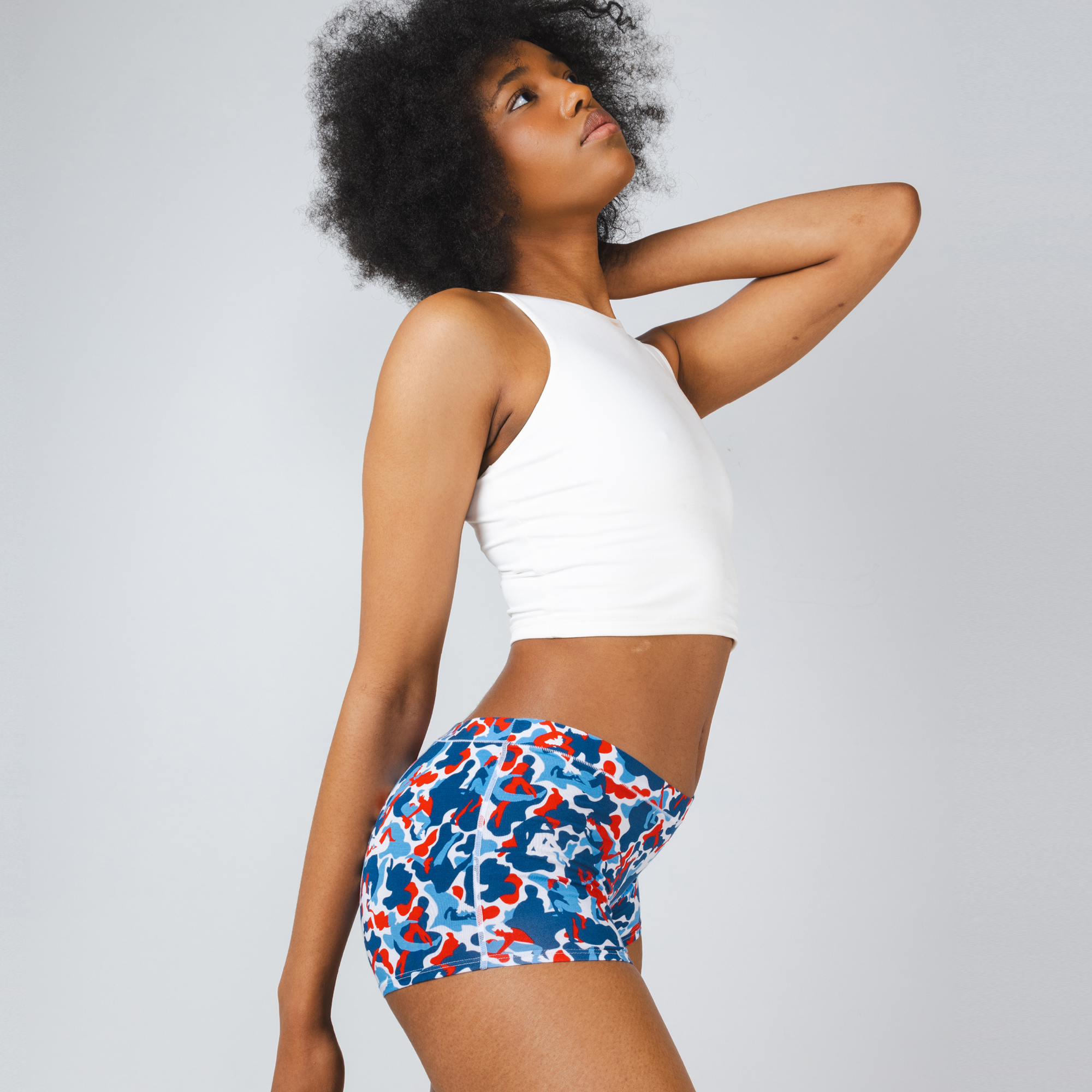 The Grand Finale | USA Camouflage Modal Boyshort Underwear - Shinesty
