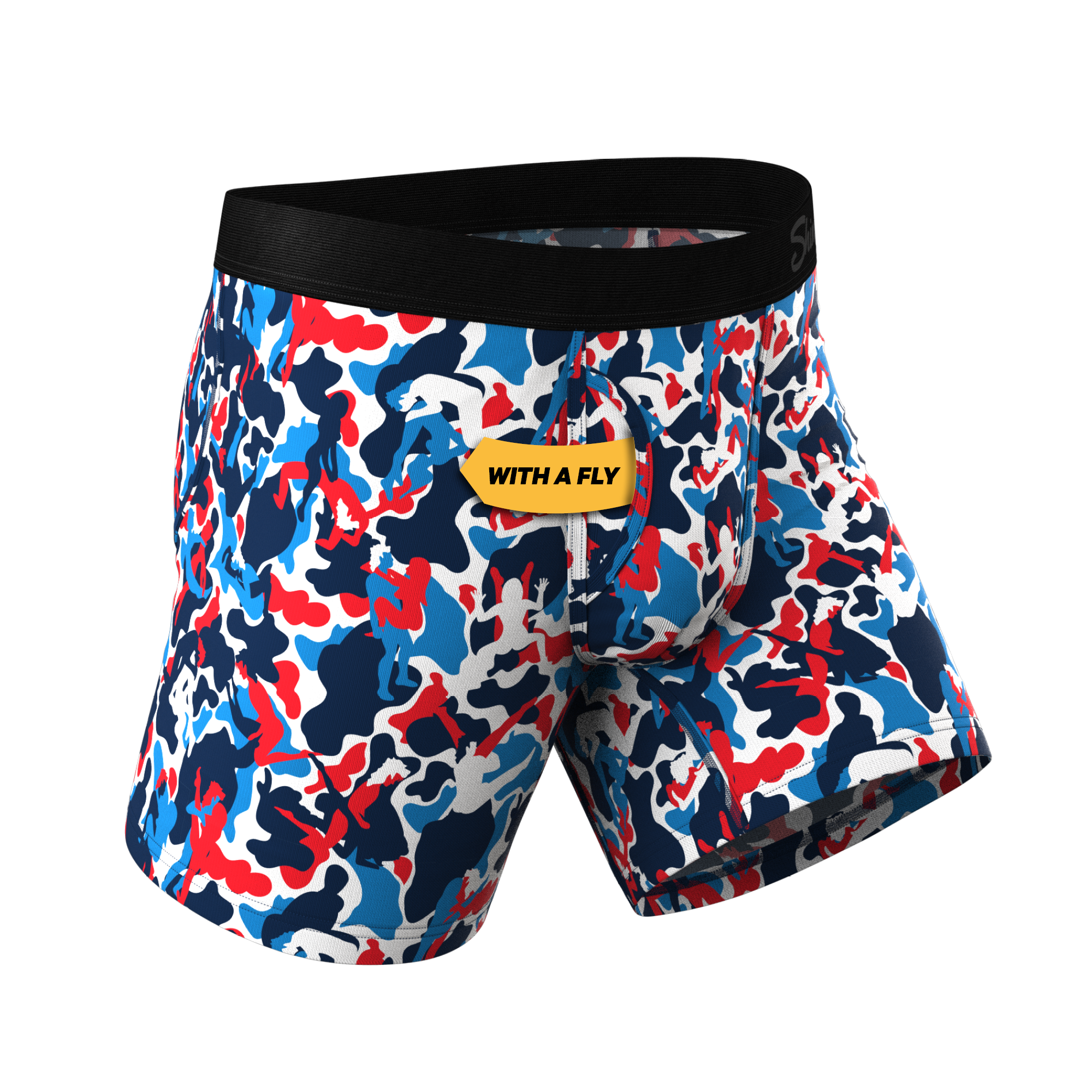 The Grand Finale | USA Camouflage Ball Hammock® Pouch Underwear With Fly - Shinesty