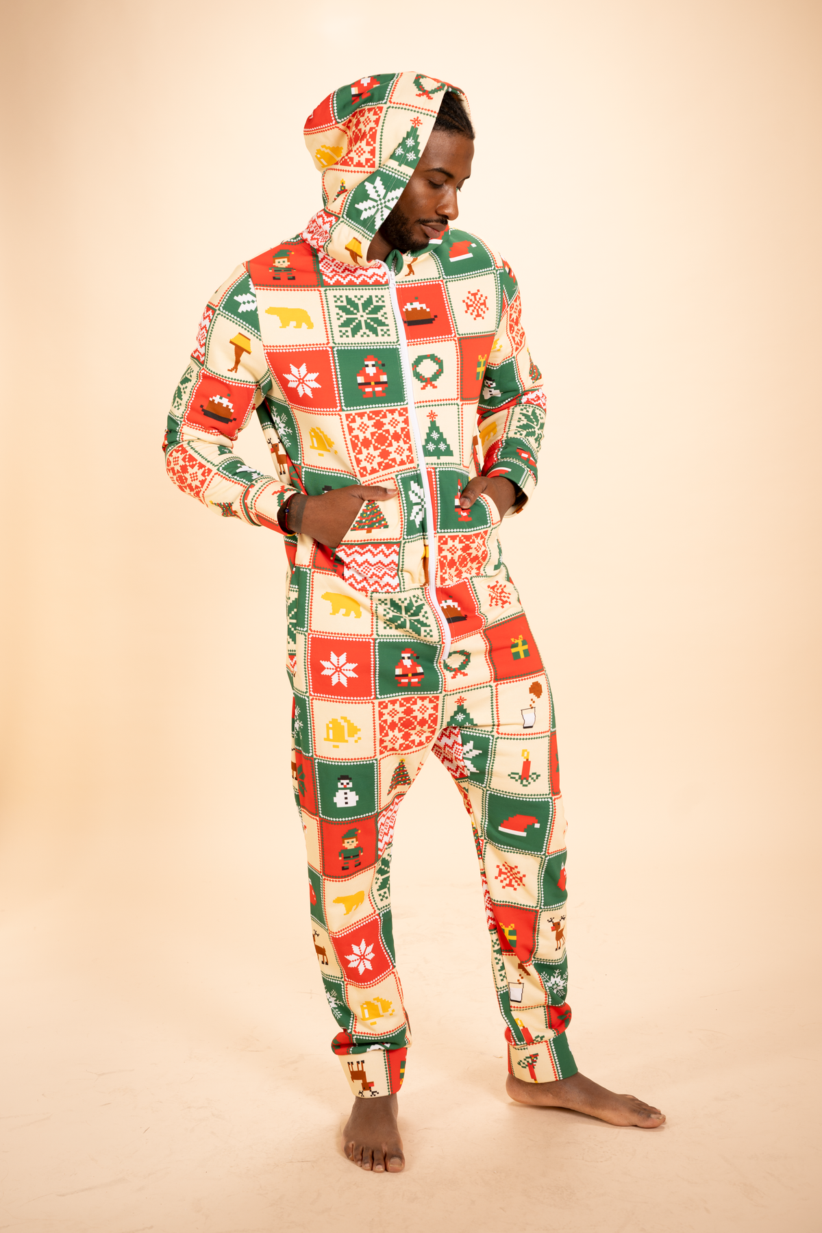 The Grandma's Monstrosity | Quilt Sexy Terry™ Men's Lounge Onesie - Shinesty