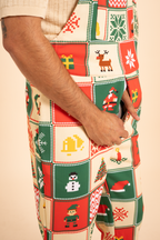 The Grandma's Monstrosity | Quilt Men's Straight Leg Pajamarall - Shinesty