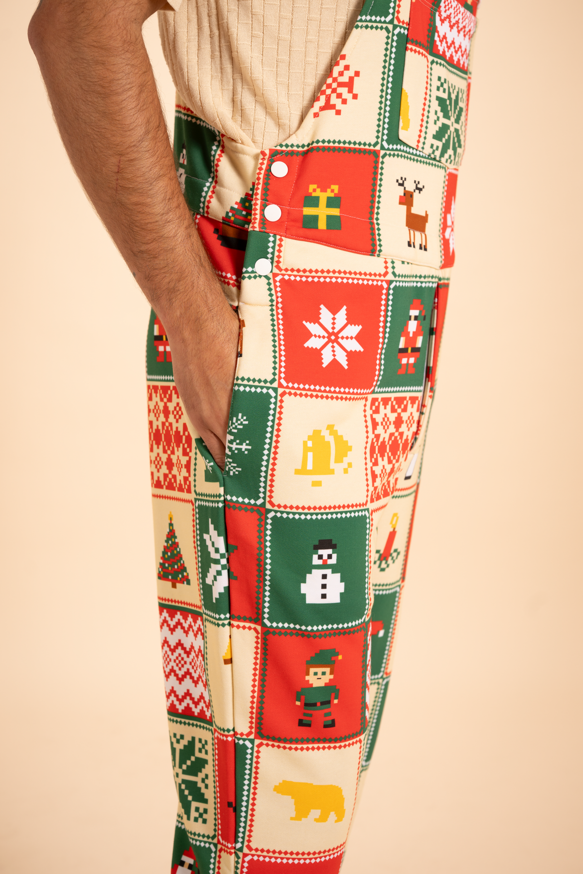 The Grandma's Monstrosity | Quilt Men's Straight Leg Pajamarall - Shinesty