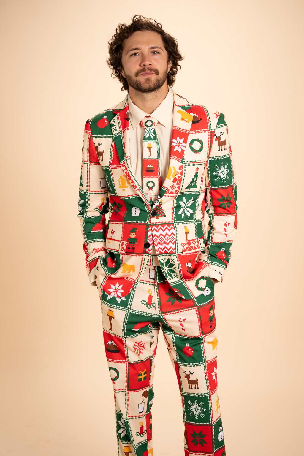 The Grandma's Monstrosity | Quilt Men's Novelty Suit - Shinesty
