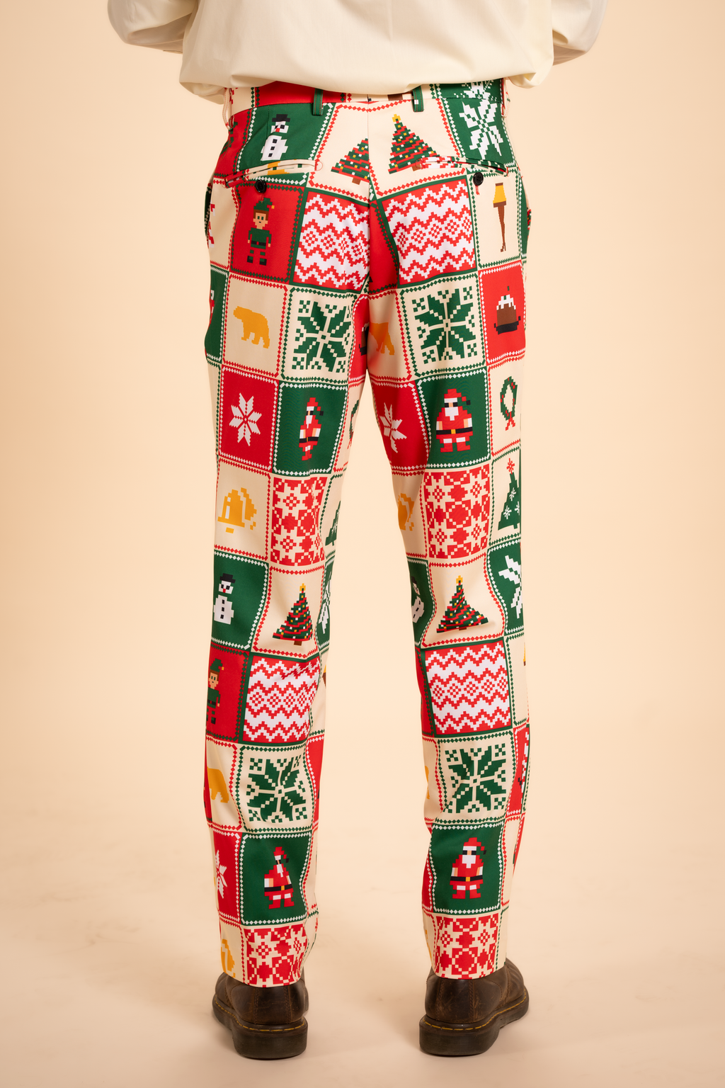 The Grandma's Monstrosity | Quilt Men's Printed Suit Pants - Shinesty
