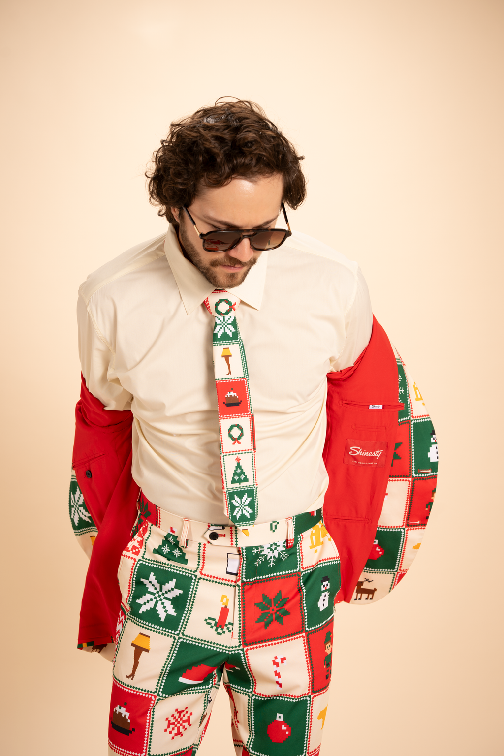 The Grandma's Monstrosity | Quilt Men's Novelty Suit - Shinesty