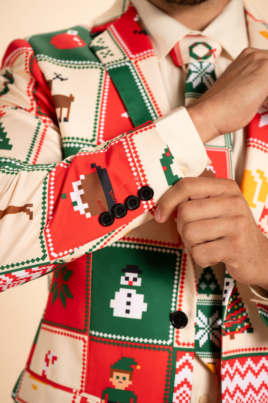 The Grandma's Monstrosity | Quilt Men's Novelty Suit - Shinesty