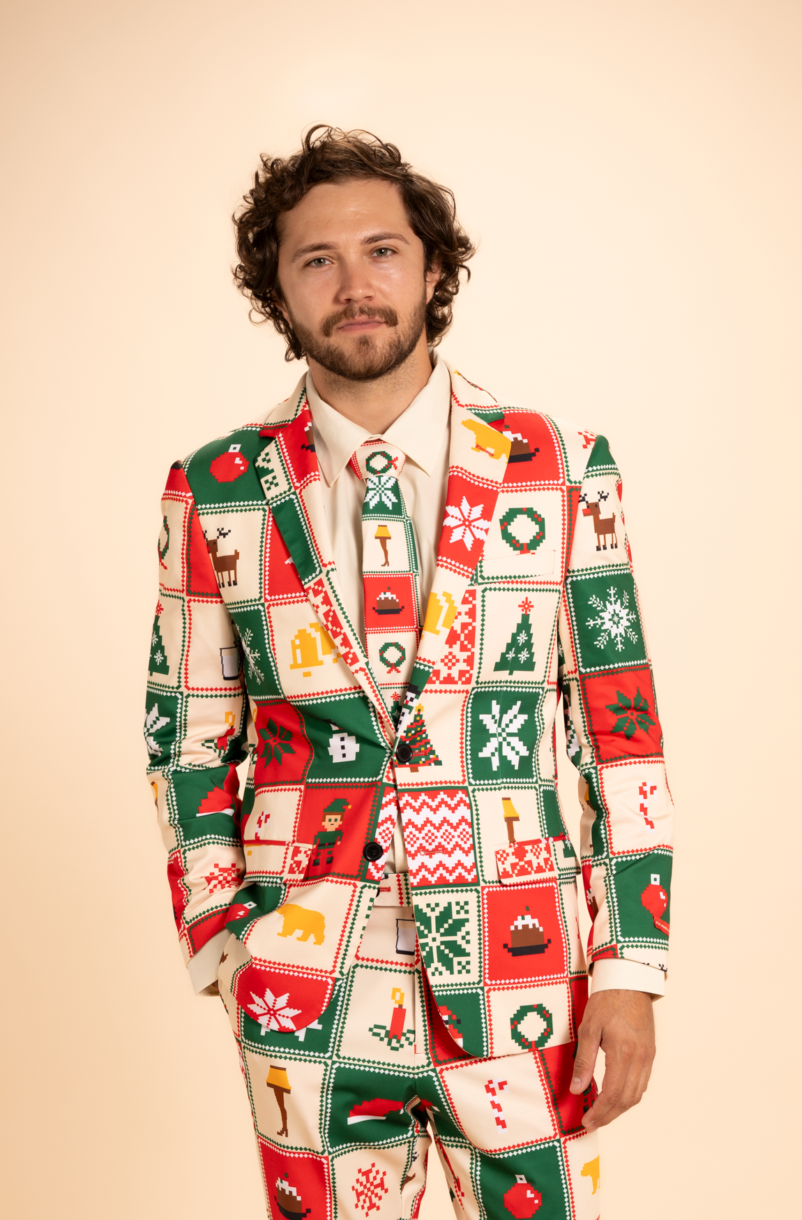 The Grandma's Monstrosity | Quilt Men's Novelty Suit - Shinesty