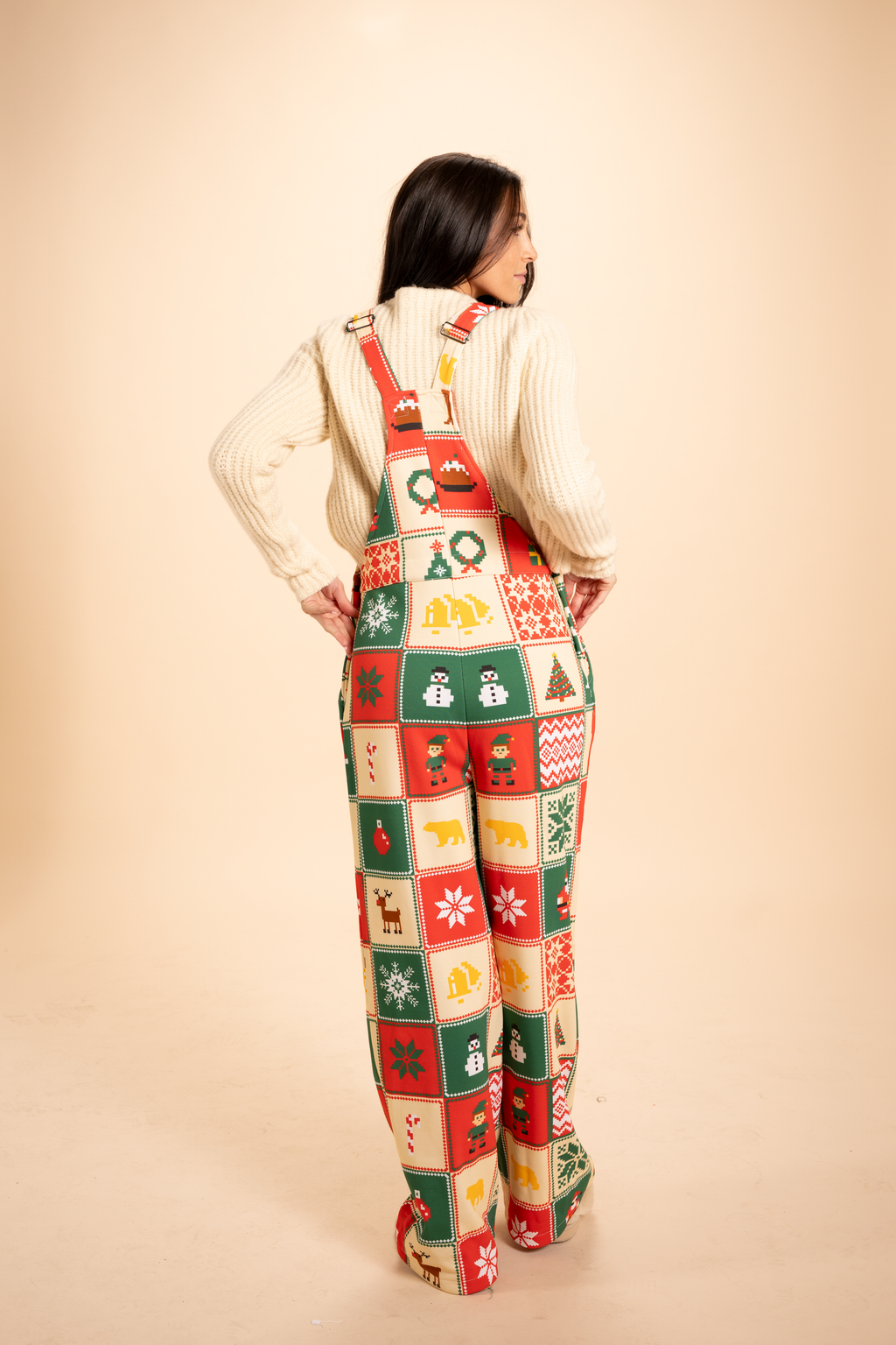 The Grandma's Monstrosity | Quilt Women's Wide Leg Pajamarall - Shinesty