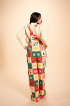 The Grandma's Monstrosity | Quilt Women's Wide Leg Pajamarall - Shinesty
