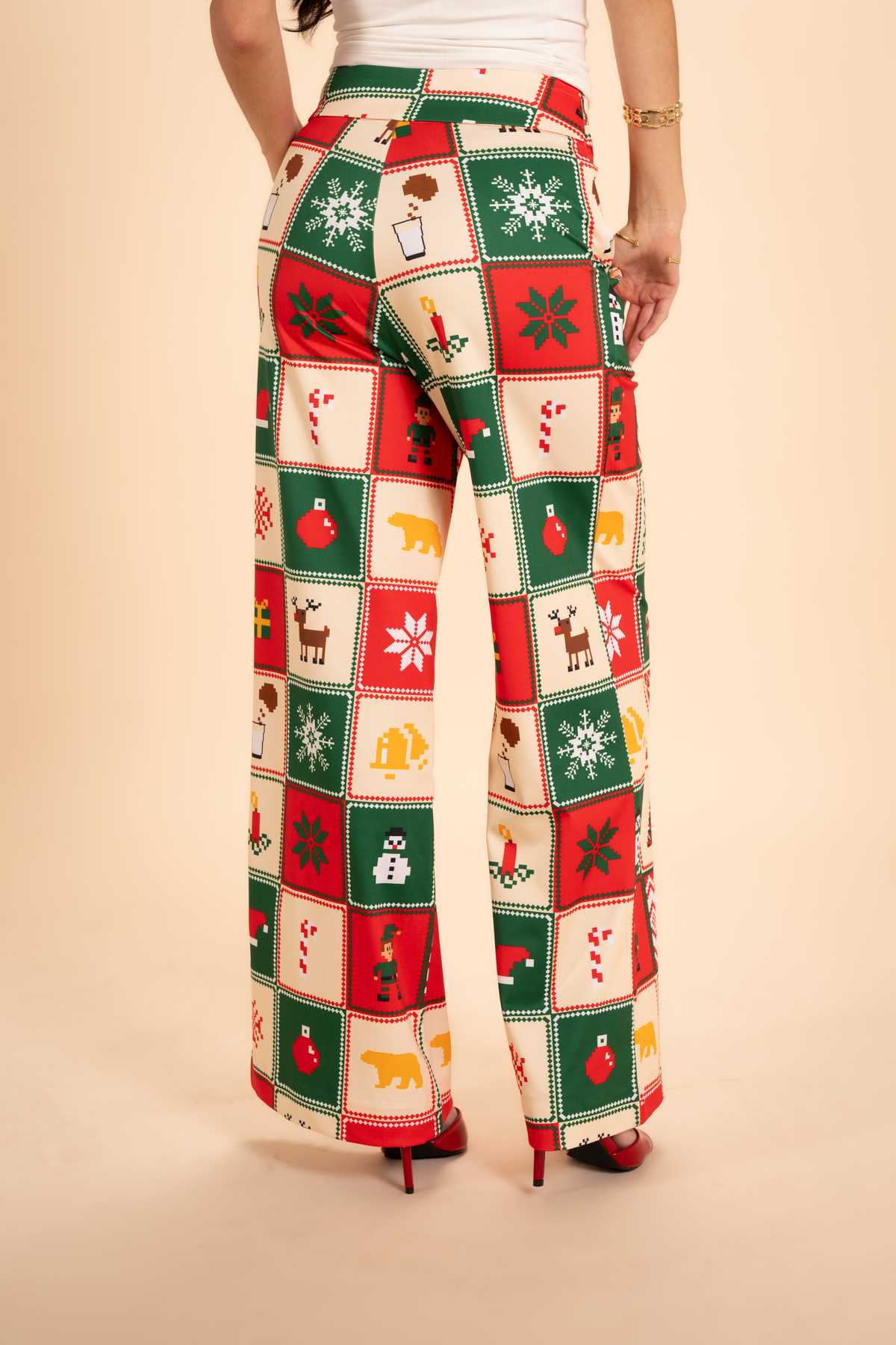The Grandma's Monstrosity | Quilt Wide Leg Pants - Shinesty