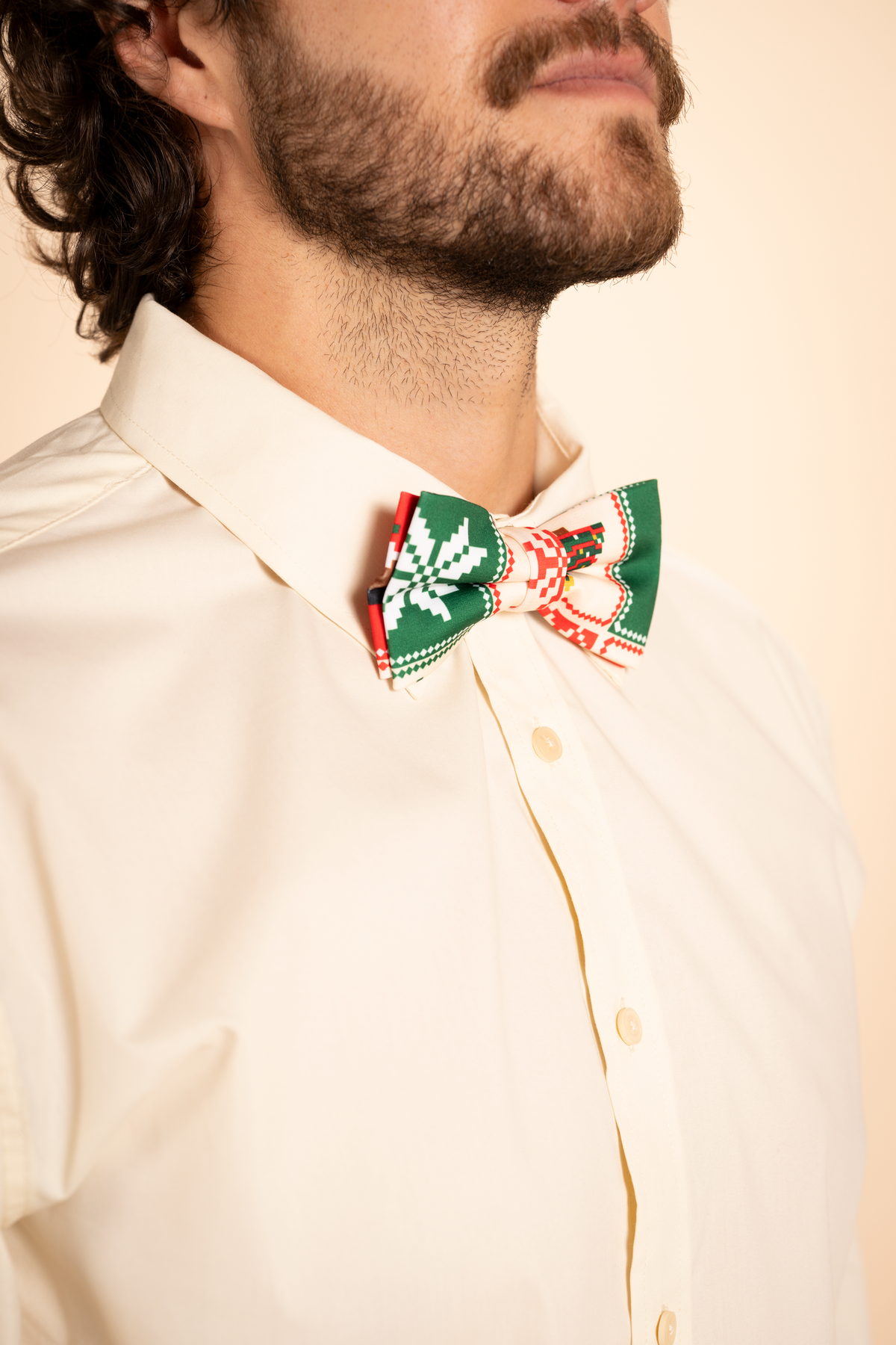 The Grandma's Monstrosity | Quilt Men's Printed Bow Tie - Shinesty